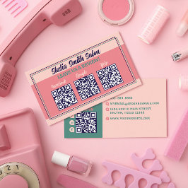 Retro Typografie Cool Business Laat een Review ach Visitekaartje