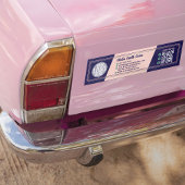 Retro Typografie Cool Business Logo QR Bumpersticker