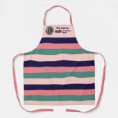 Retro Typografie Cool Business Logo Schort (Voorkant)