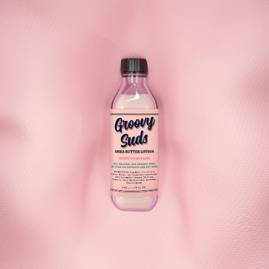 Retro typografie Cool productlabel voor bedrijven Wijn Etiket