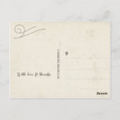 Retro Typografie Dank u bruiloft Briefkaart (Achterkant)