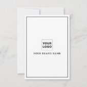 Retro typografie Dank u korting Kaart (Achterkant)