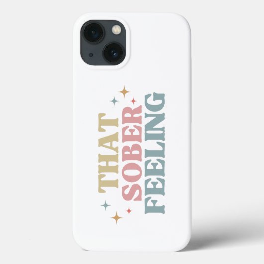 Retro typografie Dat nuchtere gevoel, nuchterheid Case-Mate iPhone Case (Achterkant)