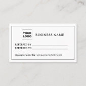 Retro Typografie Deel de liefde Aanbevelingskaartje (Achterkant)