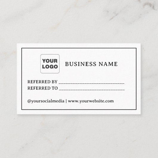 Retro Typografie Deel de liefde Aanbevelingskaartje (Achterkant)