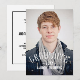 Retro Typografie Fotografie Uitnodiging