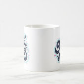 Retro Typografie 'Good Vibes' Koffiemok (Center)