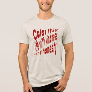 Retro Typografie Inspirerend Tri-Blend Shirt
