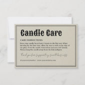 Retro Typografie-kaarskaart Bedankkaart (Voorkant)