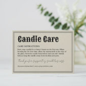 Retro Typografie-kaarskaart Bedankkaart (Staand voorkant)