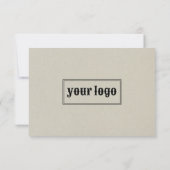 Retro Typografie-kaarskaart Bedankkaart (Achterkant)