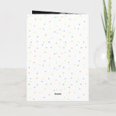 Retro typografie Kleurrijke verjaardagsfotokaart Kaart (Achterkant)