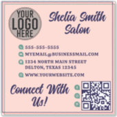 Retro Typografie Koel Kleurenschema Zakelijk Sticker (Voorkant)