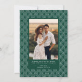 Retro Typografie Merry kerst 2 Fotovakantie Feestdagenkaart (Achterkant)