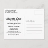 RETRO TYPOGRAFIE | NEEM DE DATUM-BRIEFKAART OP AANKONDIGINGSKAART (Achterkant)