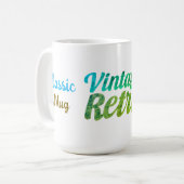 Retro Typografie Ontwerp - Koffiemok (Voorkant links)