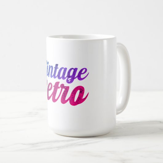  Retro Typografie Ontwerp - Koffiemok (Voorkant rechts)