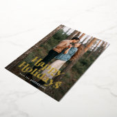 Retro Typografie Prettige feestdagen Foto (Gedraaid)