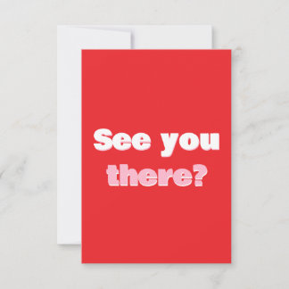 Retro Typografie Reactiekaart RSVP Kaartje
