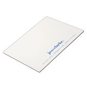 Retro  Typografie Royal Blue Stylish Trendy Notitieblok (Schuin)