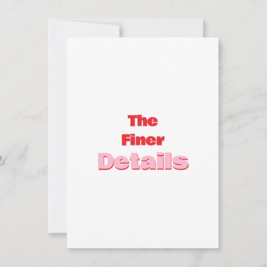 Retro Typografie Save The Date Details Kaart (Voorkant)