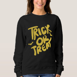 Retro typografie snoep of een poets griezelige Hal Trui