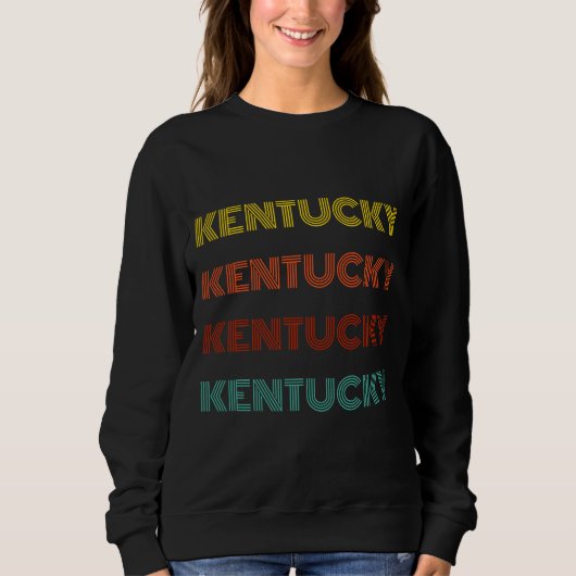 Retro typografie van de Amerikaanse staat Kentucky Trui (Voorkant)
