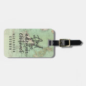  retro-typografie van het avontuur bagagelabel (Voorkant horizontaal)