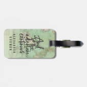  retro-typografie van het avontuur bagagelabel (Achterkant horizontaal)