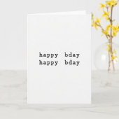 Retro typografie verjaardagskaart kaart (Gele Bloem)