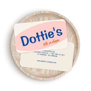 Retro Typografie Visitekaartje