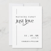 Retro Typografie We Elopement Kaart (Voorkant)