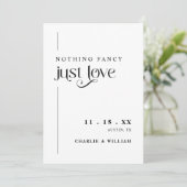 Retro Typografie We Elopement Kaart (Staand voorkant)