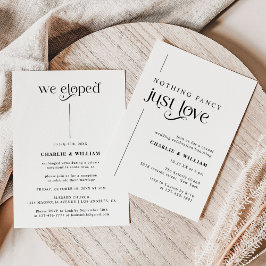 Retro Typografie We Elopement Kaart