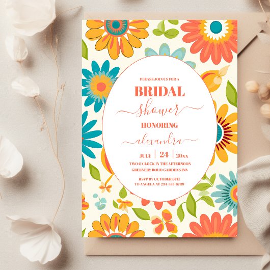 Retro Typografie Zomer Zon Bruiloftsborrel Kaart