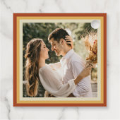 Retro Typografie Zomer Zondag Bieden Dank je Bedankjes Labels (Achterkant)