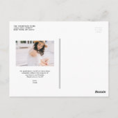 Retro typografie Zwarte afstudeer dank je Briefkaart (Achterkant)