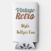  Retro Typography Design -20-oz Seltzer Blikjeskoeler (Achterkant)