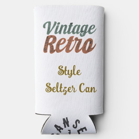  Retro Typography Design -20-oz Seltzer Blikjeskoeler (Achterkant)