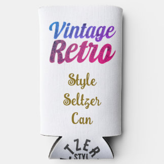  Retro Typography Design -20-oz Seltzer Blikjeskoeler