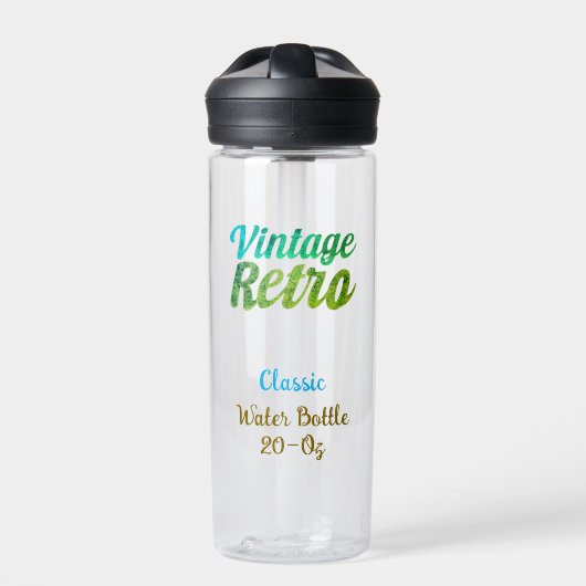  Retro Typography Design -20-oz Waterfles (Voorkant)