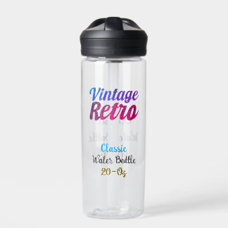 Retro Typography Design -20-oz Waterfles