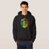 Retro UFO Abductie Sci Fi Extraterrestrial UFO Hoodie (Voorkant volledig)