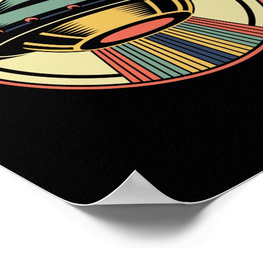 Retro UFO Alien Poster (Hoek)