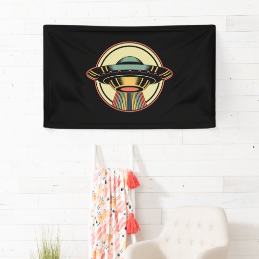 Retro UFO Alien Spandoek (Insitu)