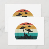 Retro UFO Attack Sunset - Cool  Vliegende Sauc (Voorkant / Achterkant)