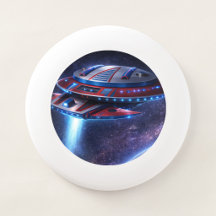 Retro UFO Galaxy Frisbee 