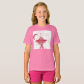 Retro UFO Girl T-shirt (Voorkant volledig)