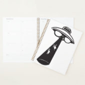 Retro UFO Ontvoering Grafische Alien Sci-Fi Planner (Display)
