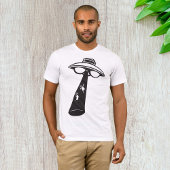 Retro UFO Ontvoering Grafische Alien Sci-Fi T-shirt
